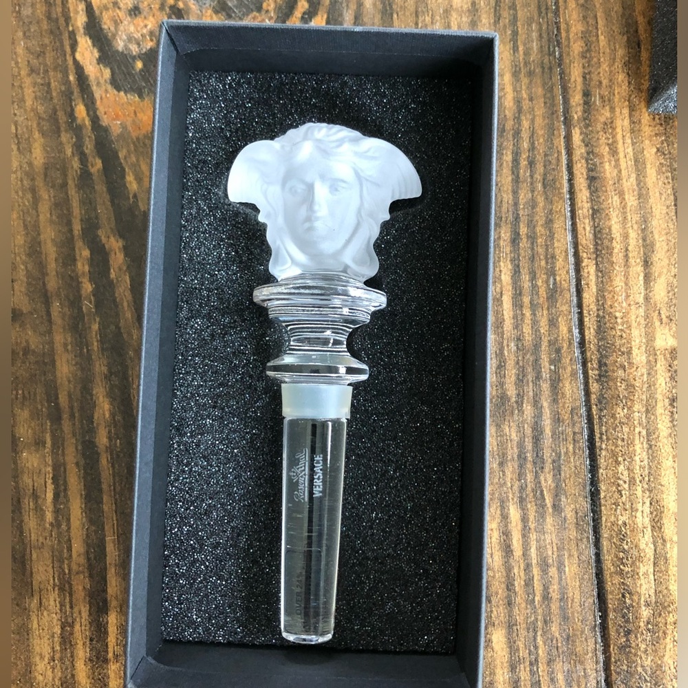 Versace crystal wine stopper